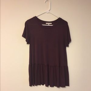 Urban Outfitters Flowy Peplum Tee